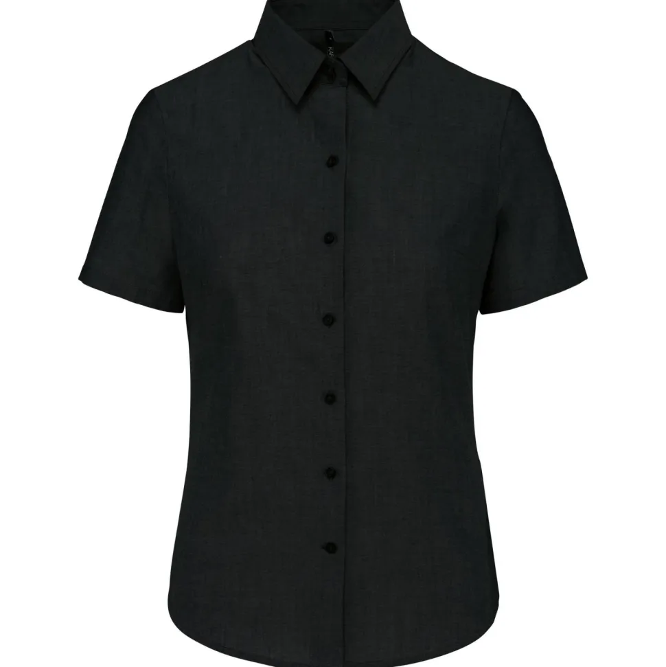 Kariban K536 - CHEMISE OXFORD MANCHES COURTES FEMME