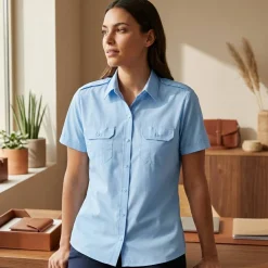 Kariban K504 - Chemise pilote manches courtes femme