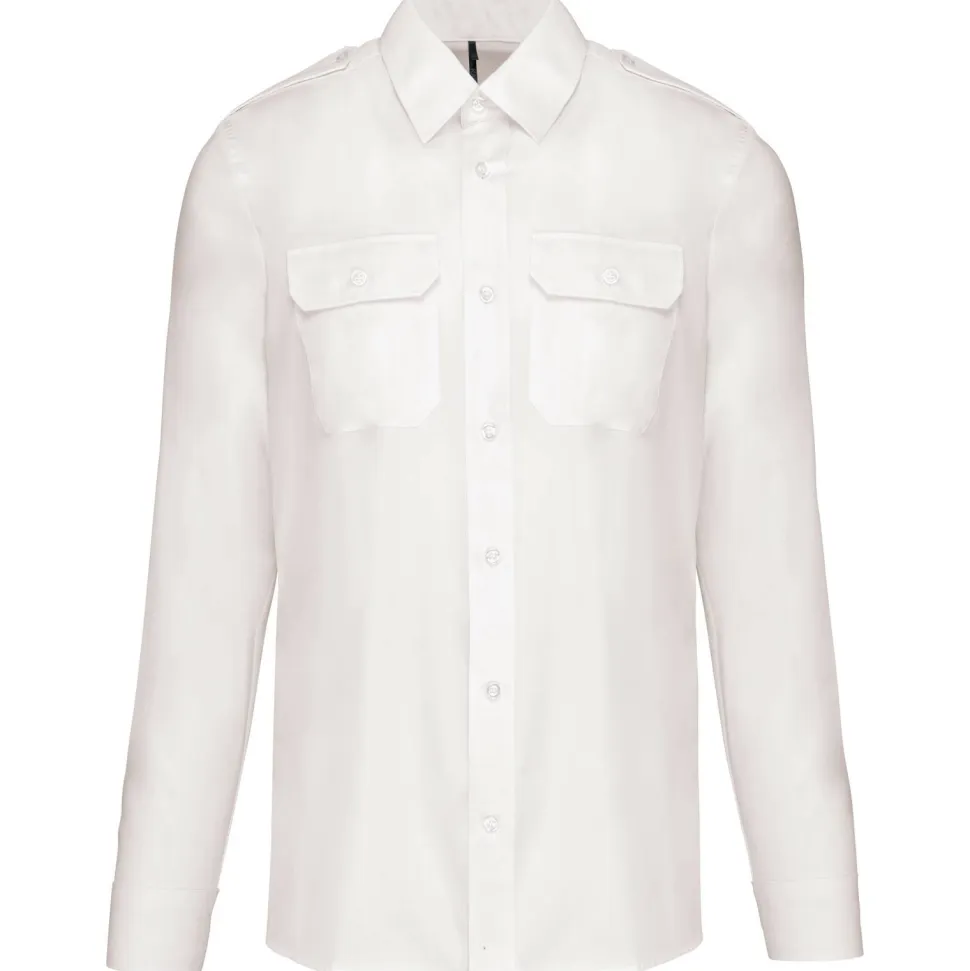 Kariban K505 - Chemise pilote manches longues homme