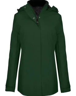 Kariban K6108 - Parka Femme Élégante avec Capuche Amovible