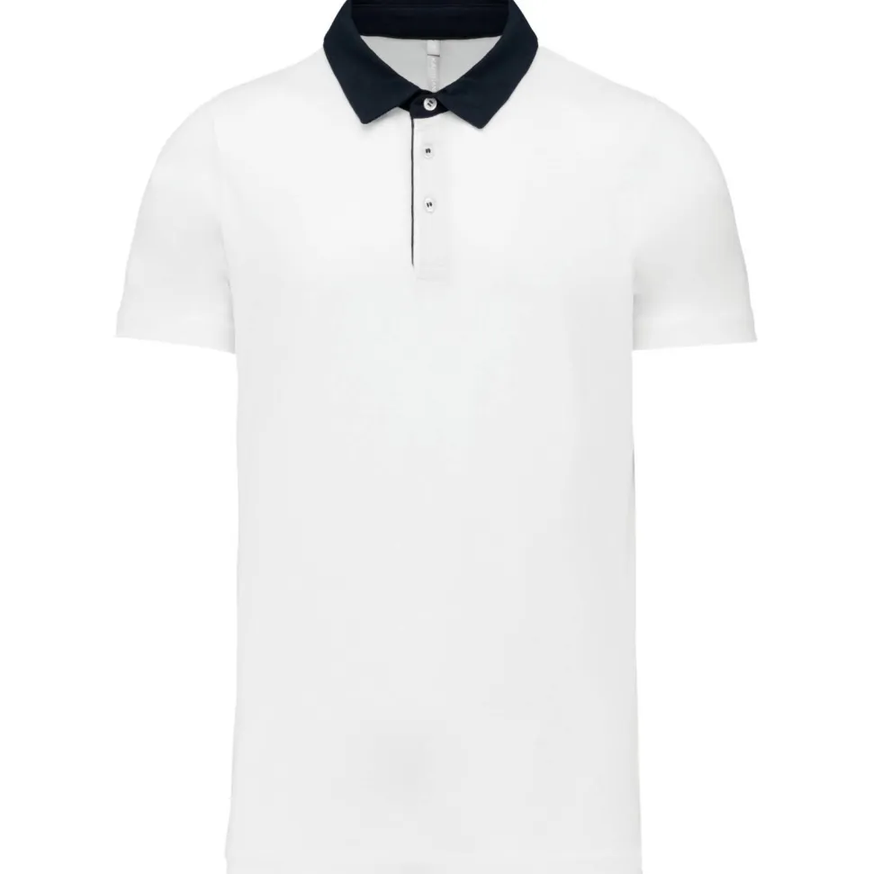 Kariban K260 - Polo jersey bicolore homme