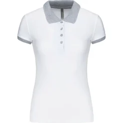 Kariban K259 - Polo piqué bicolore femme