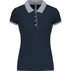 Kariban K259 - Polo piqué bicolore femme