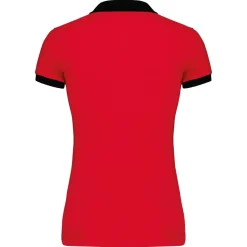 Kariban K259 - Polo piqué bicolore femme