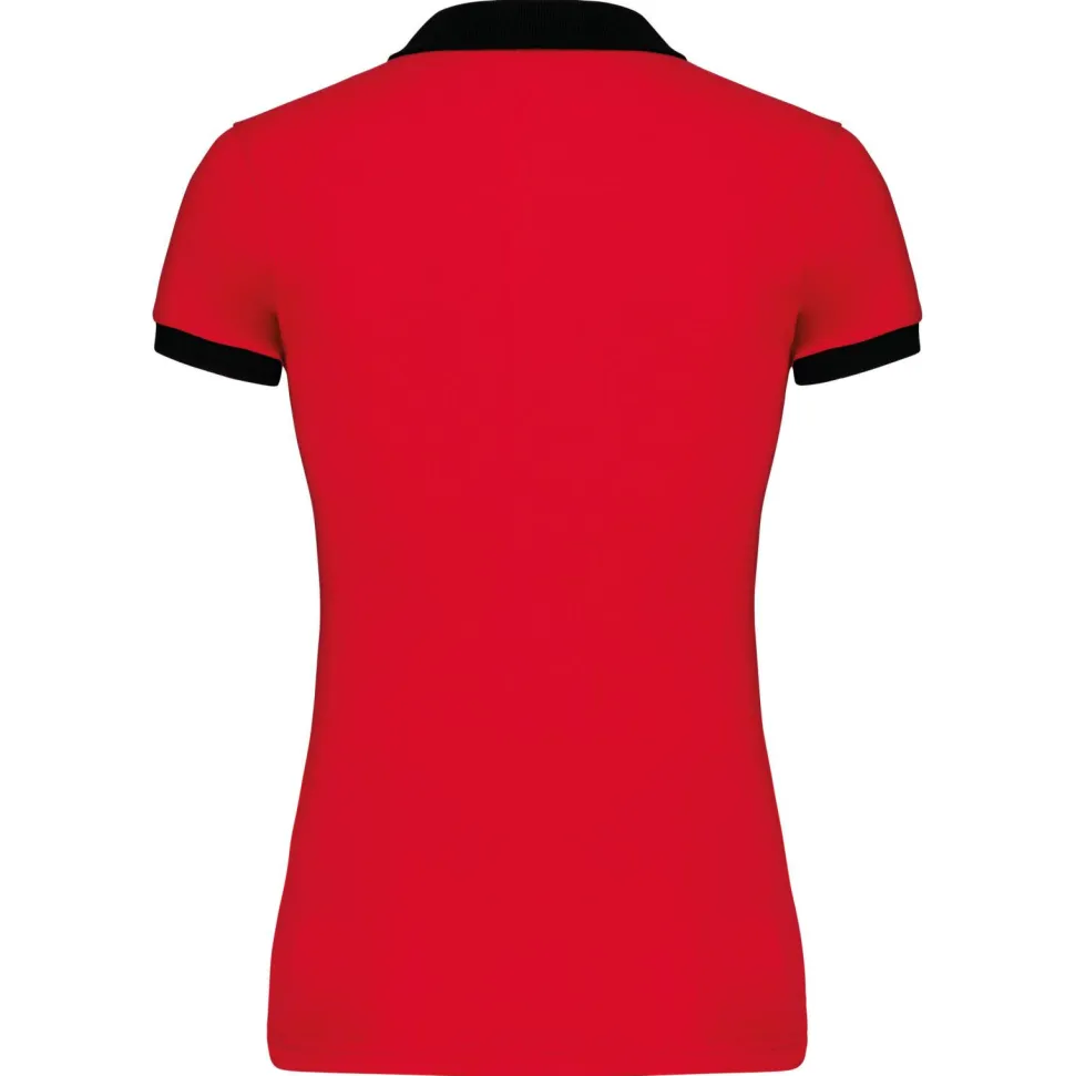 Kariban K259 - Polo piqué bicolore femme
