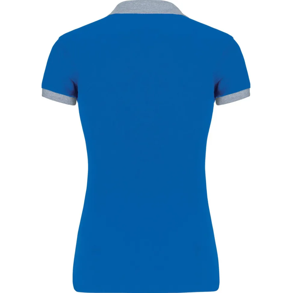 Kariban K259 - Polo piqué bicolore femme