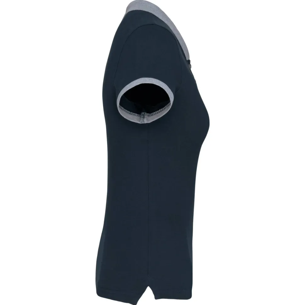 Kariban K259 - Polo piqué bicolore femme