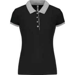 Kariban K259 - Polo piqué bicolore femme