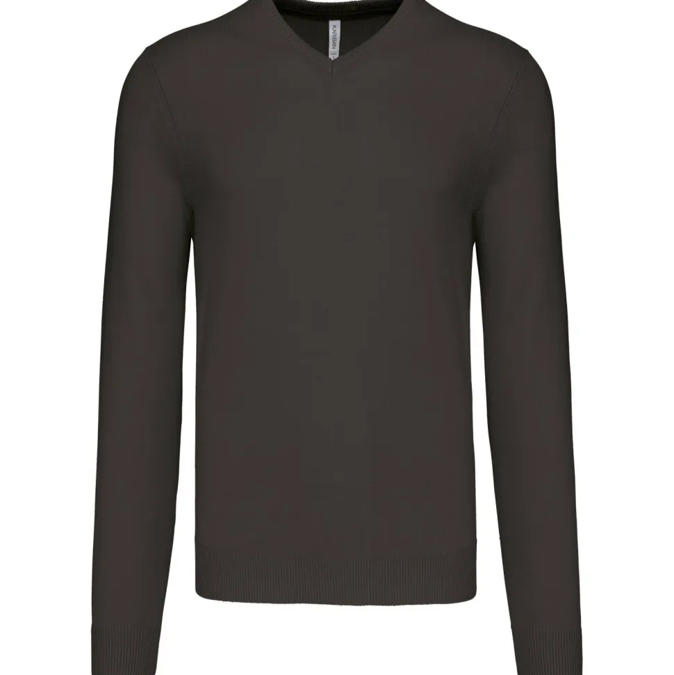 Kariban K965 - Pull Col V Homme en Coton et Acrylique