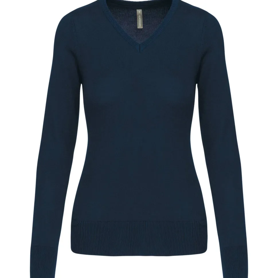 Kariban K966 - Pull Femme Col V en Coton et Acrylique