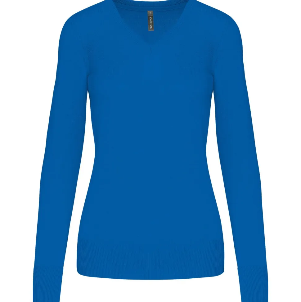 Kariban K966 - Pull Femme Col V en Coton et Acrylique