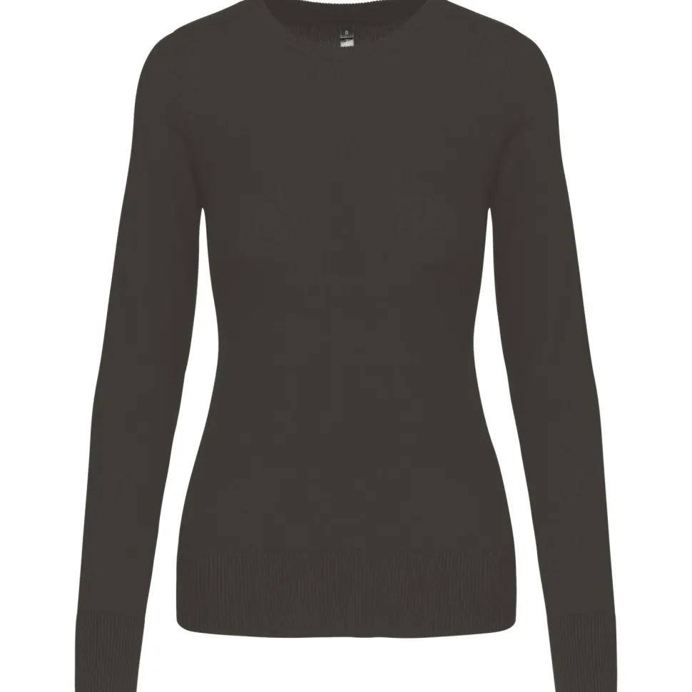Kariban K968 - Pull Femme Col Rond en Coton et Acrylique Confortable