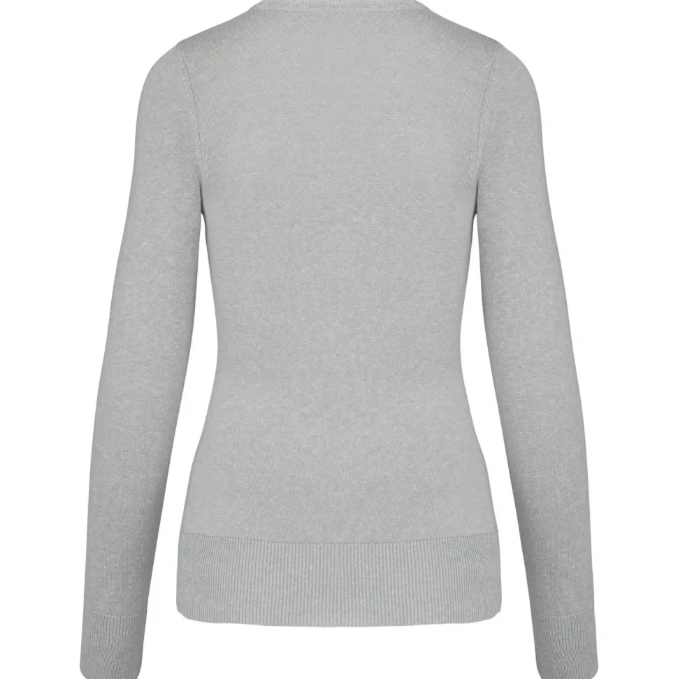 Kariban K968 - Pull Femme Col Rond en Coton et Acrylique Confortable