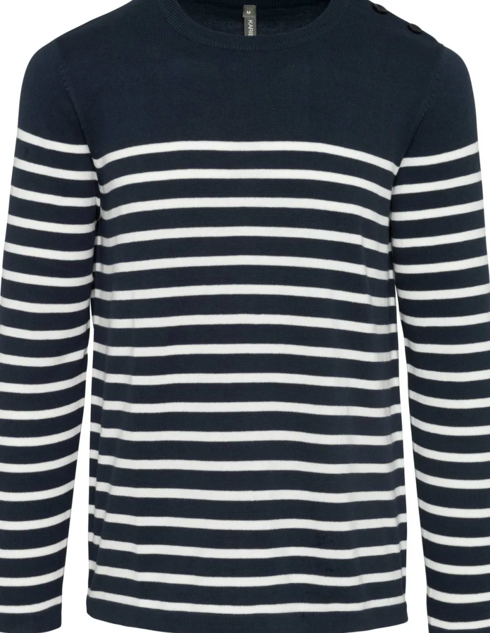Kariban K989 - Pull Marin Élégant en Coton pour Hommes