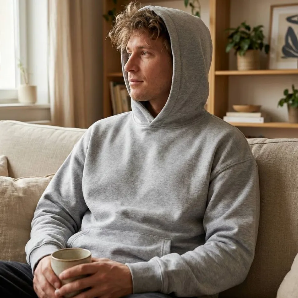 Kariban K4018 - Sweatshirt à capuche molleton oversize unisexe