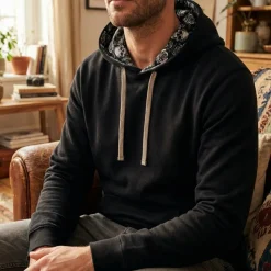 Kariban K4013 - Sweat-shirt à capuche contrastée à motifs unisexe