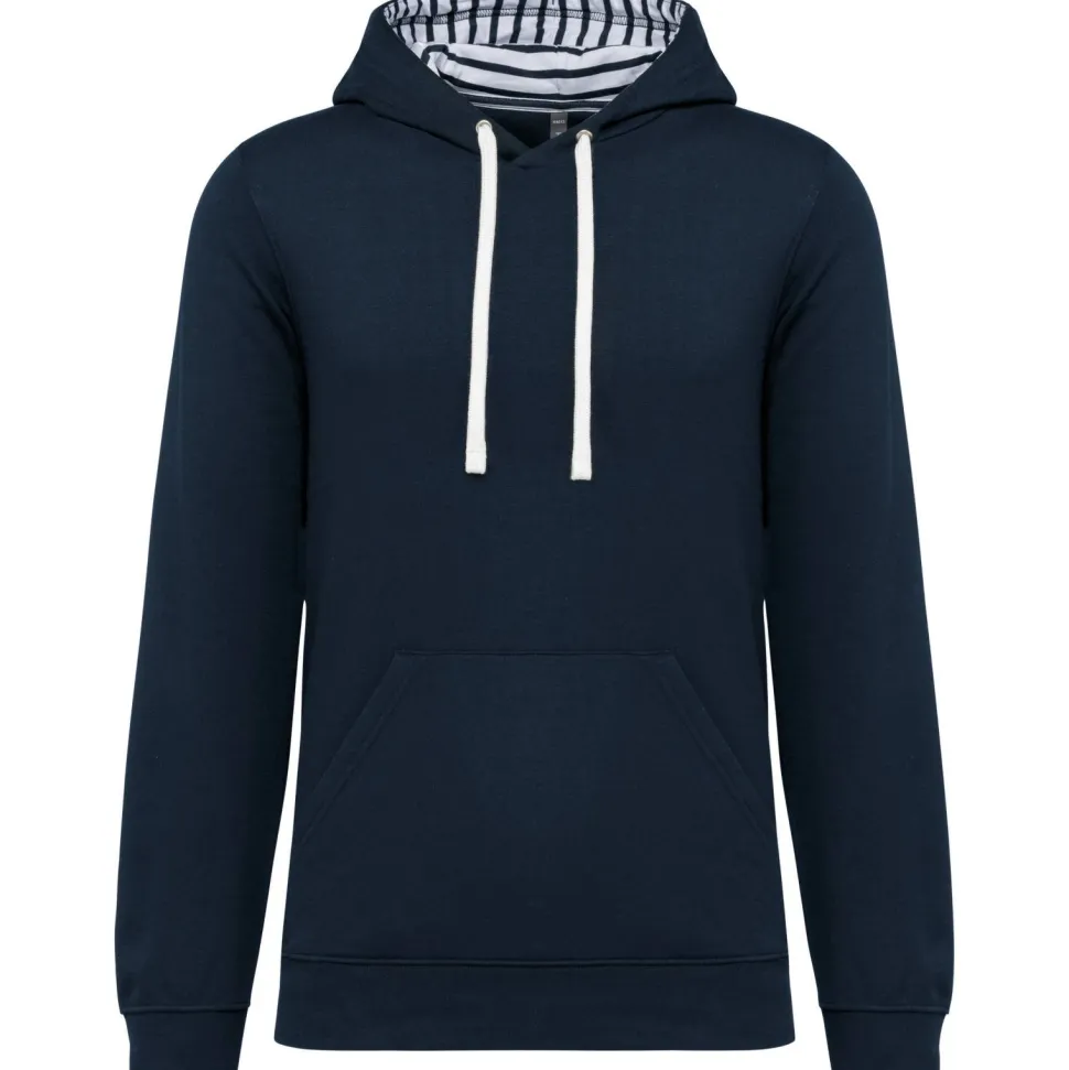 Kariban K4013 - Sweat-shirt à capuche contrastée à motifs unisexe