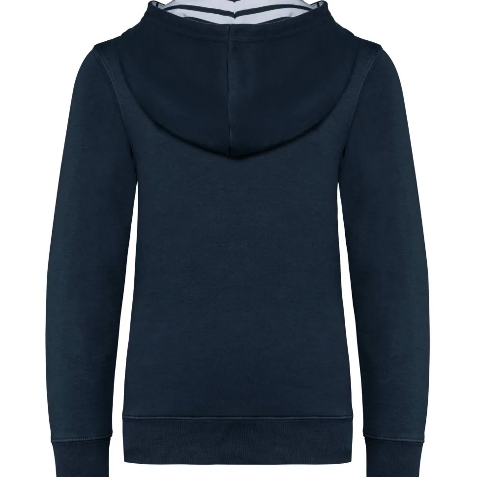 Kariban K4014 - Sweat-shirt à capuche contrastée à motifs enfant unisexe