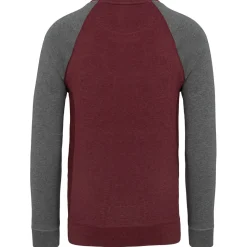 Kariban K491 - Sweat-shirt BIO bicolore col rond manches raglan homme