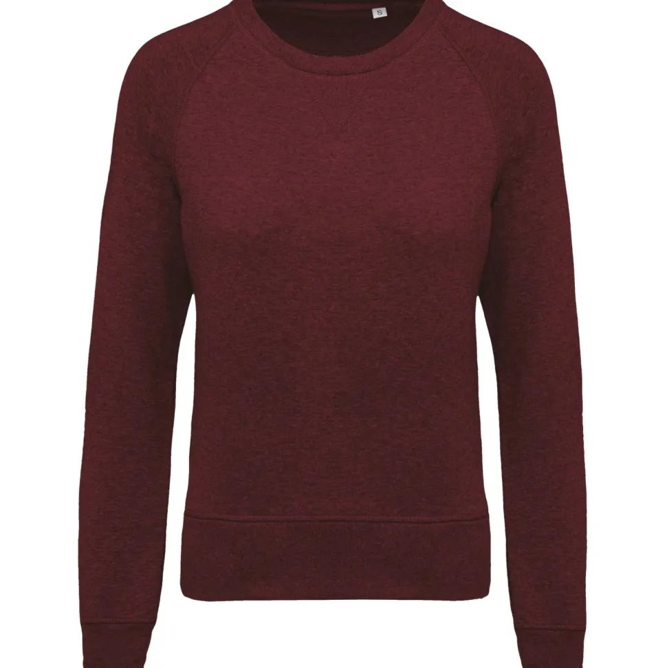Kariban K481 - Sweat-shirt BIO col rond manches raglan femme