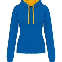 Kariban K465 - Sweat-shirt capuche contrastée femme