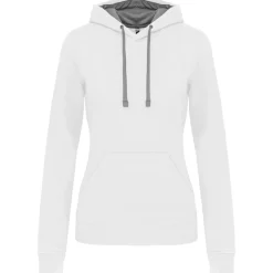 Kariban K465 - Sweat-shirt capuche contrastée femme