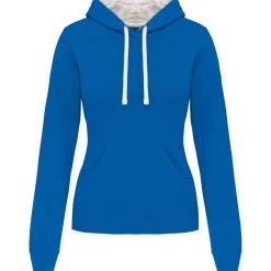 Kariban K465 - Sweat-shirt capuche contrastée femme