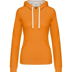 Kariban K465 - Sweat-shirt capuche contrastée femme