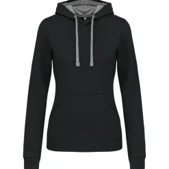 Kariban K465 - Sweat-shirt capuche contrastée femme