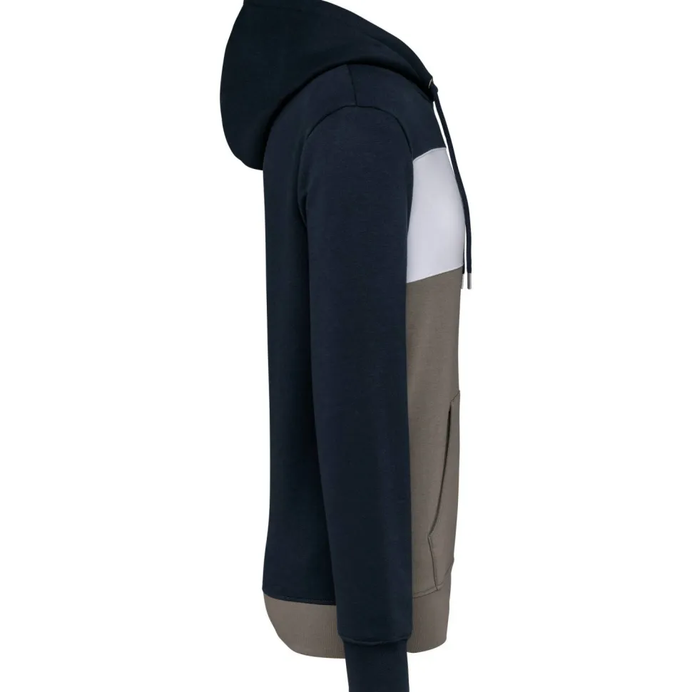 Kariban K4016 - Sweat-shirt tricolore à capuche unisexe