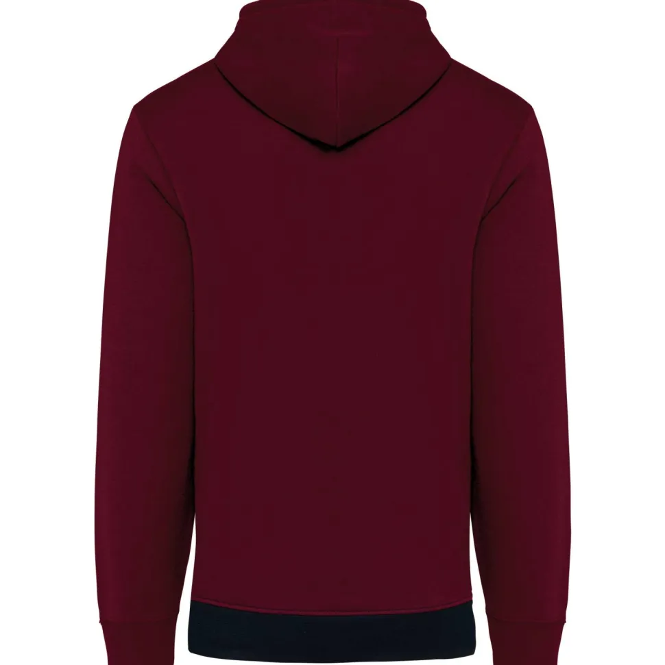 Kariban K4016 - Sweat-shirt tricolore à capuche unisexe