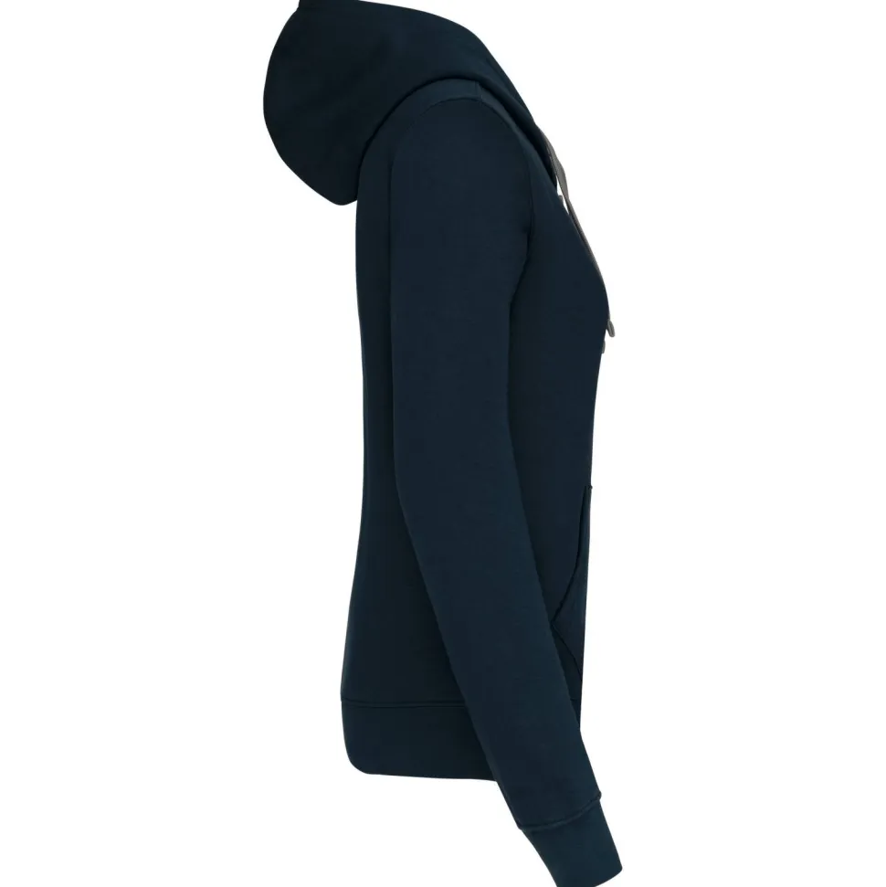 Kariban K467 - Sweat-shirt zippé capuche contrastée femme