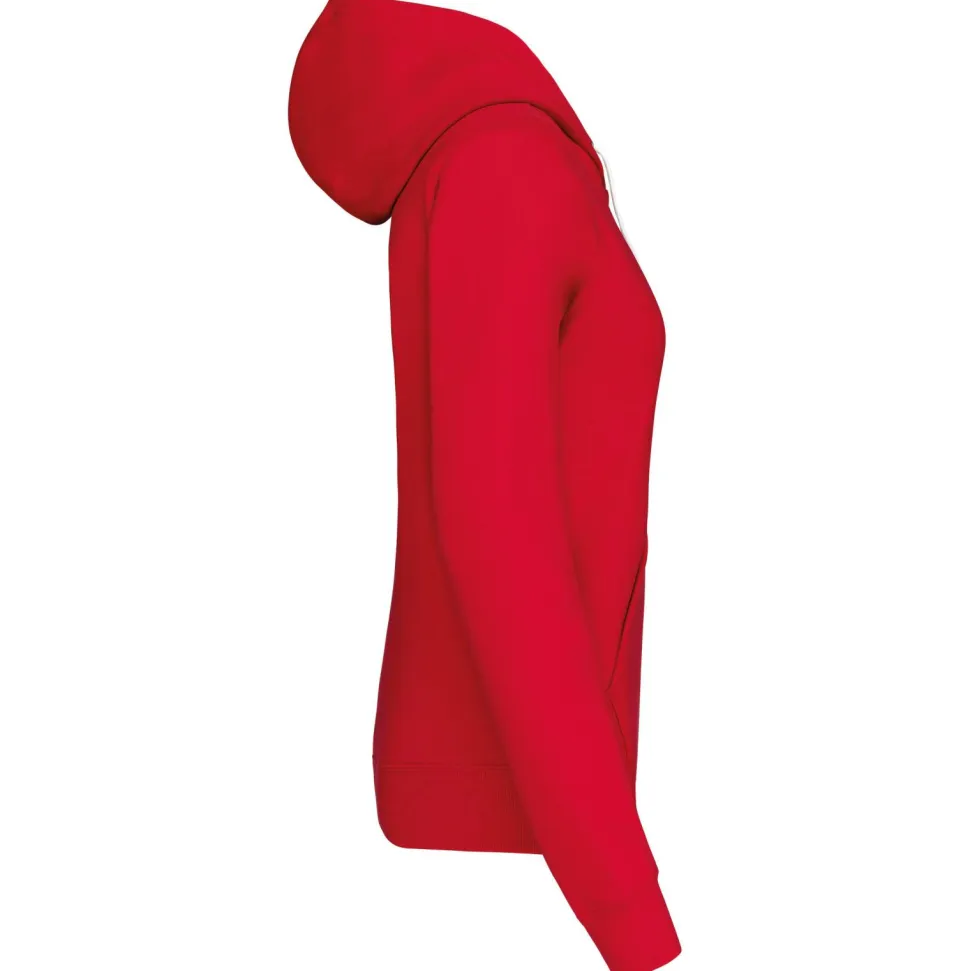 Kariban K467 - Sweat-shirt zippé capuche contrastée femme