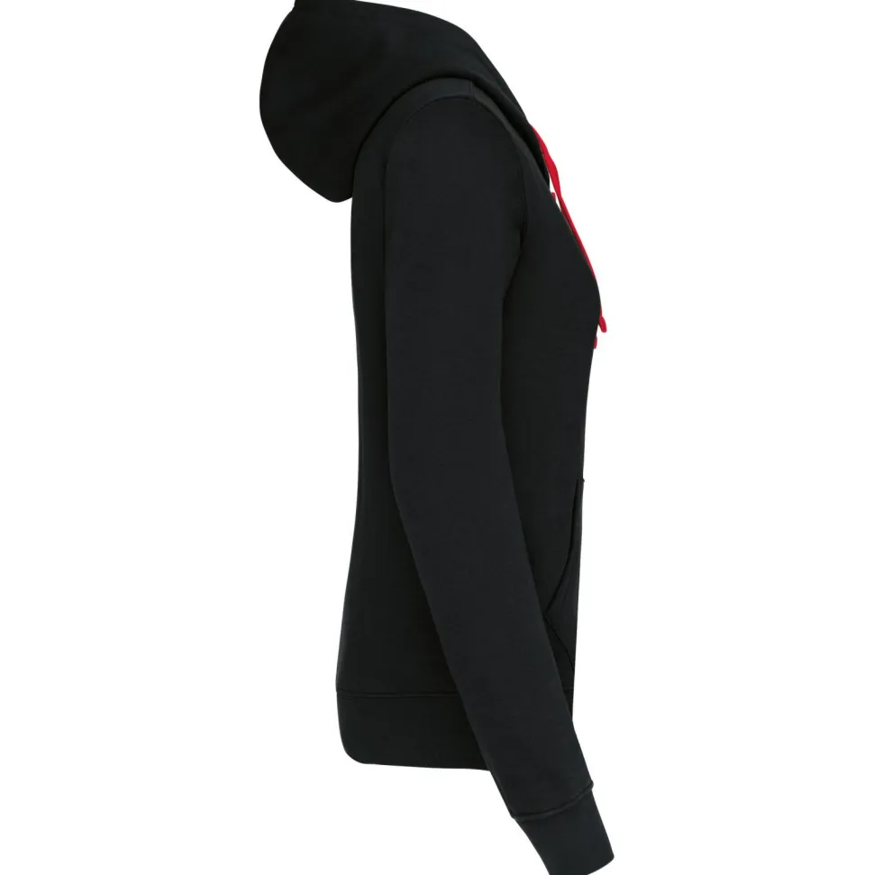 Kariban K467 - Sweat-shirt zippé capuche contrastée femme