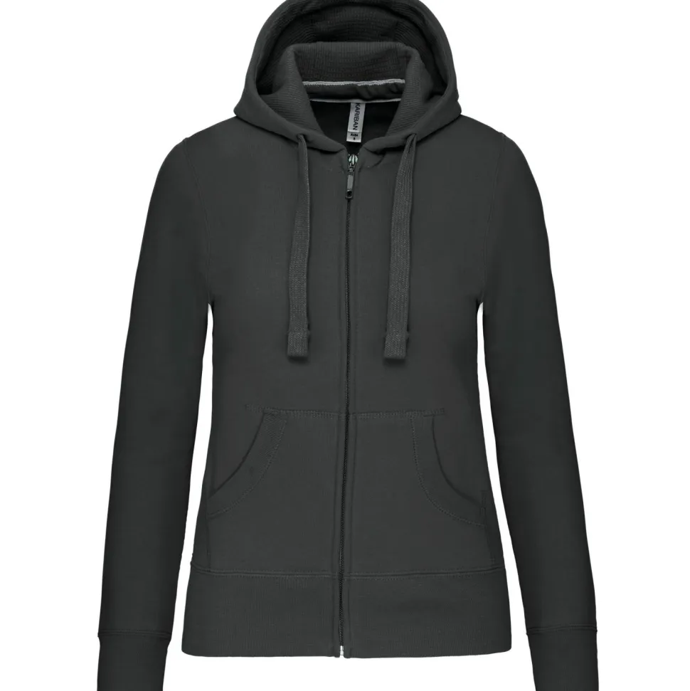 Kariban K464 - Sweat-shirt zippé capuche femme