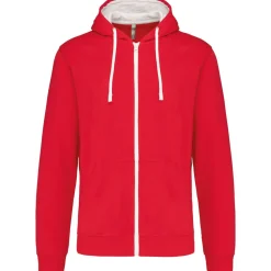 Kariban K466 - Sweat-shirt zippé capuche contrastée