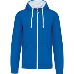 Kariban K466 - Sweat-shirt zippé capuche contrastée
