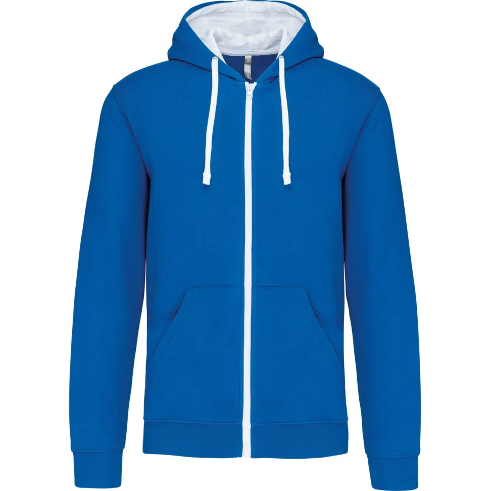 Kariban K466 - Sweat-shirt zippé capuche contrastée