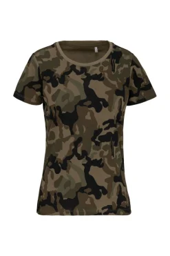 Kariban K3031 - T-shirt camo manches courtes femme