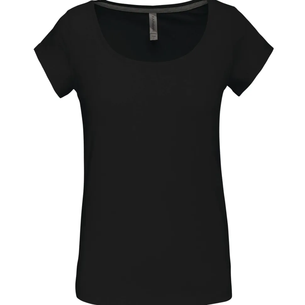 Kariban K384 - T-shirt col bateau manches courtes femme