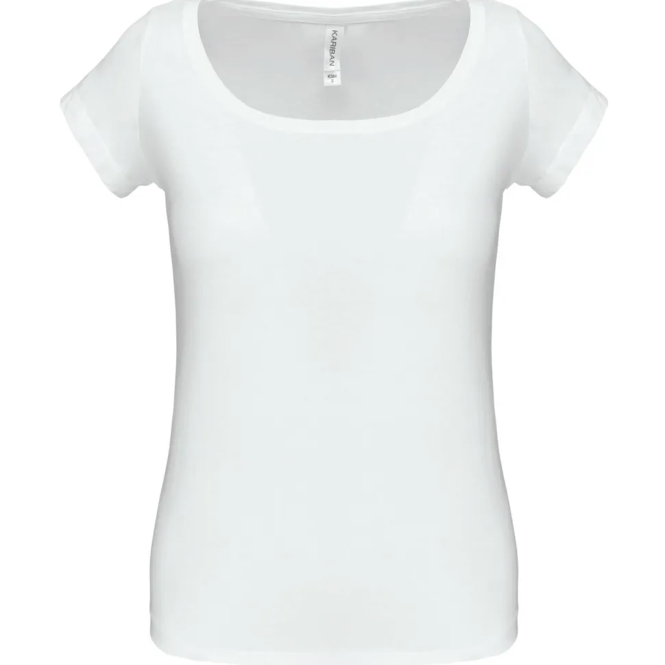Kariban K384 - T-shirt col bateau manches courtes femme