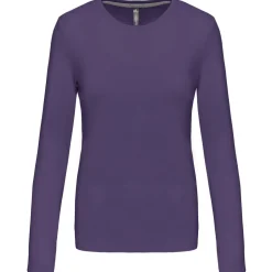 Kariban K383 - T-SHIRT COL ROND MANCHES LONGUES FEMME