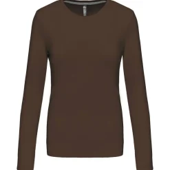 Kariban K383 - T-SHIRT COL ROND MANCHES LONGUES FEMME