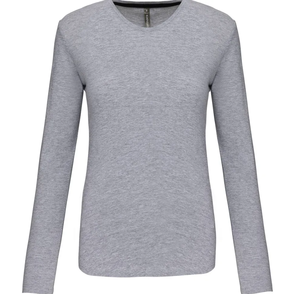 Kariban K383 - T-SHIRT COL ROND MANCHES LONGUES FEMME