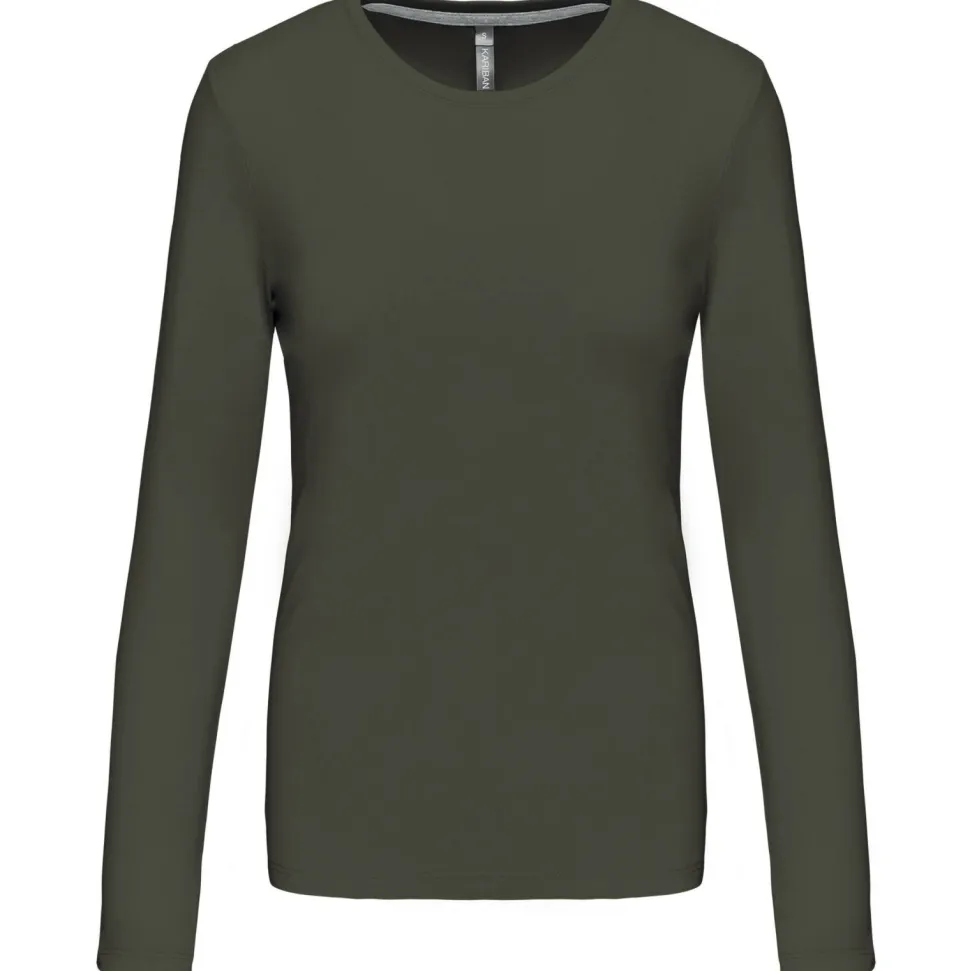Kariban K383 - T-SHIRT COL ROND MANCHES LONGUES FEMME