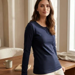 Kariban K3017 - T-shirt col rond manches longues femme