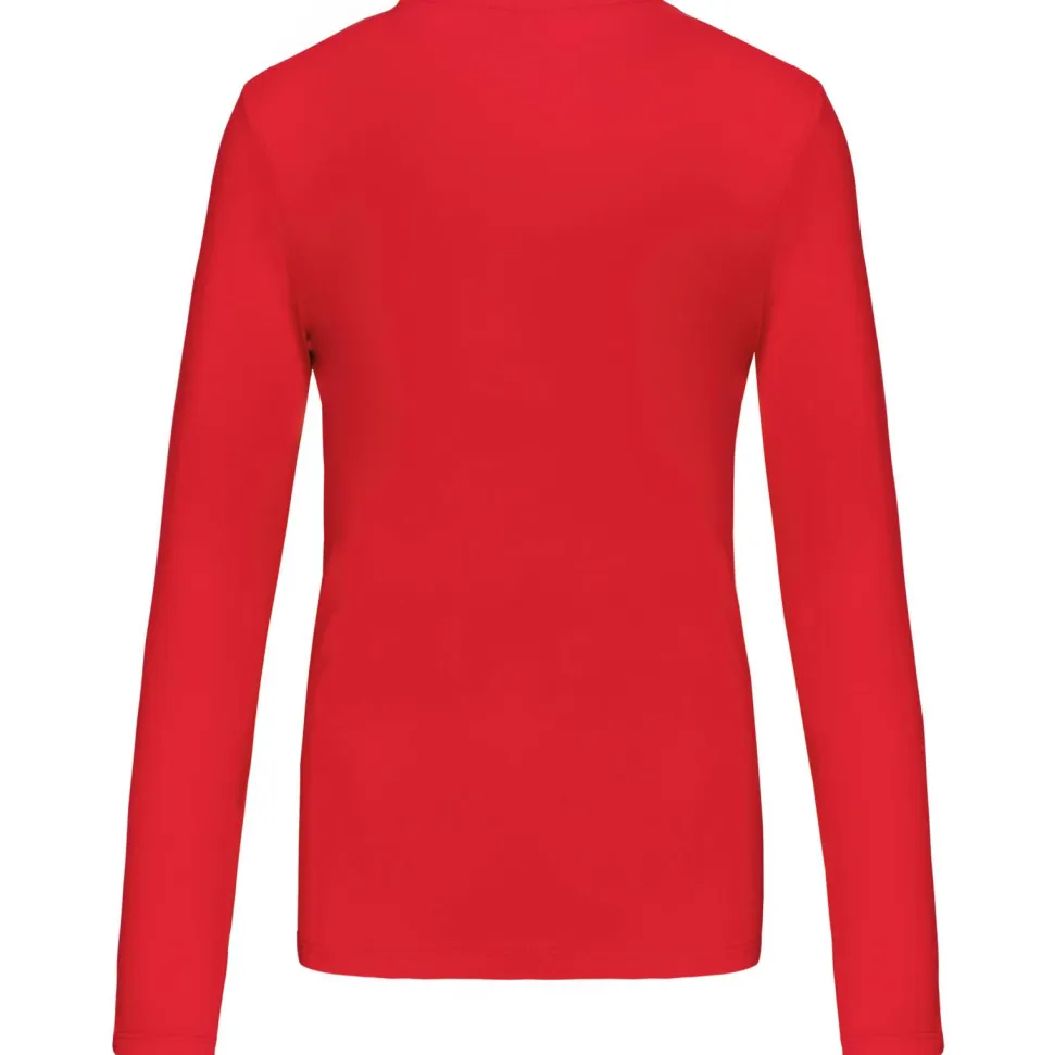 Kariban K382 - T-SHIRT COL V MANCHES LONGUES FEMME