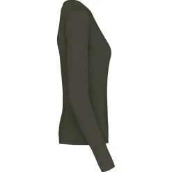 Kariban K382 - T-SHIRT COL V MANCHES LONGUES FEMME