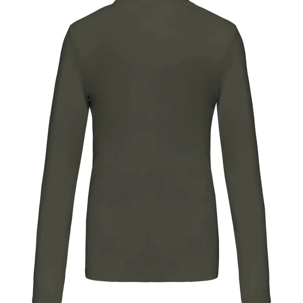 Kariban K382 - T-SHIRT COL V MANCHES LONGUES FEMME