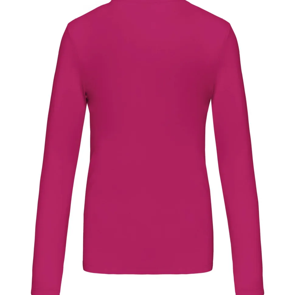 Kariban K382 - T-SHIRT COL V MANCHES LONGUES FEMME